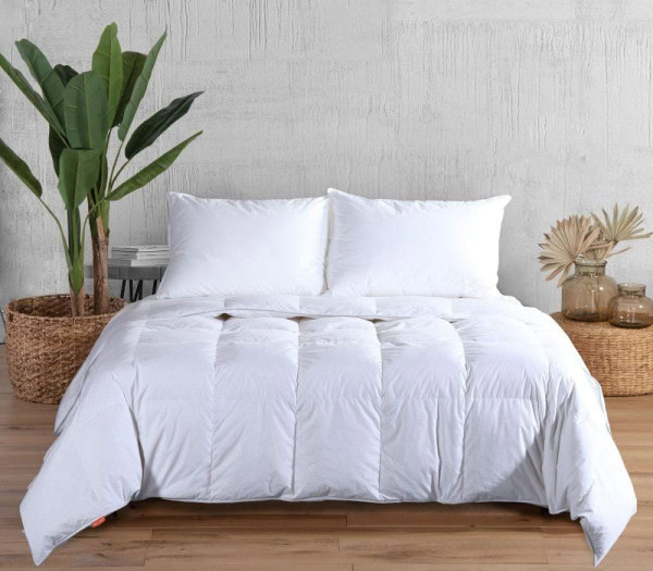 Πάπλωμα Λευκό Μονό Nef-Nef Homeware Πουπουλένιο 60/40 160x220