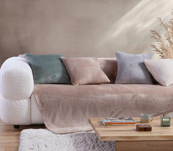 Ριχτάρι Διθέσιου Καναπέ Fleece Nef-Nef Homeware Dakari Beige 180x250 Nef-Nef Homeware Ριχτάρι Διθέσιου Καναπέ Fleece Nef-Nef Homeware Dakari Beige 180x250