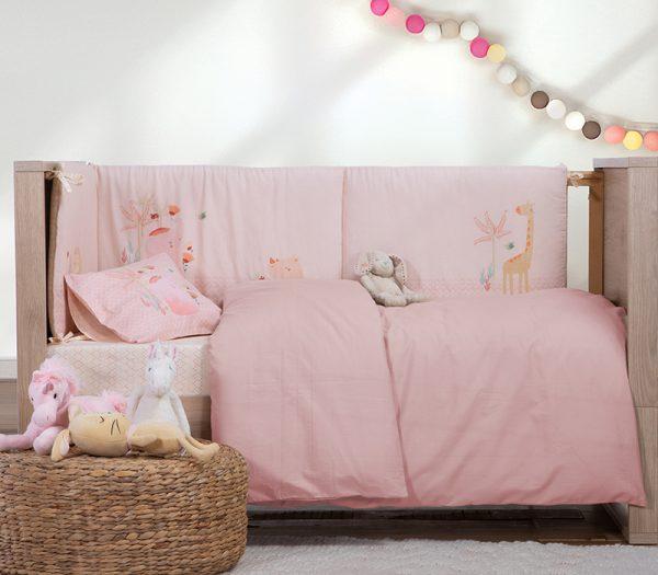 Βρεφική Παπλωματοθήκη Κούνιας Nef-Nef Homeware Basic Pink 110x150 Nef-Nef Homeware Βρεφική Παπλωματοθήκη Κούνιας Nef-Nef Homeware Basic Pink 110x150