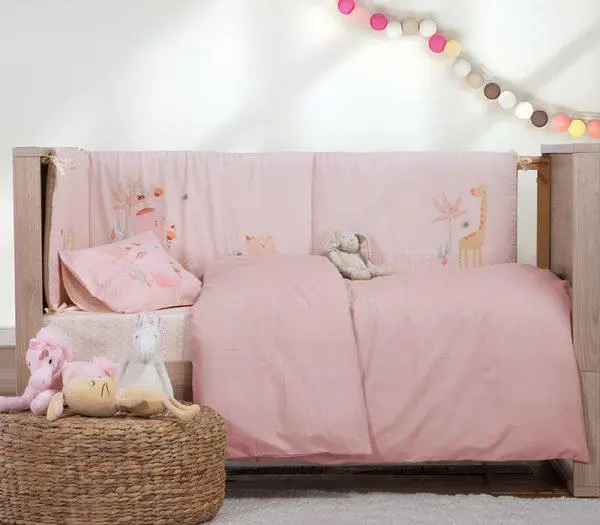 Βρεφική Παπλωματοθήκη Κούνιας Nef-Nef Homeware Basic Pink 110x150