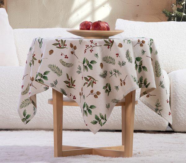 Χριστουγεννιάτικο Τραπεζόμαντηλο Nef-Nef Homeware Hello Winter Multi 100x100