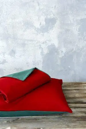 Nima Home Σετ Παπλωματοθήκη Μονή Abalone – Red / Green 160×240