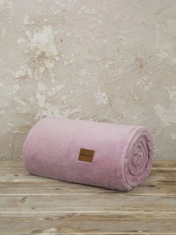 Κουβέρτα Καναπέ Fleece Nima Home Mellow Pink 130x170