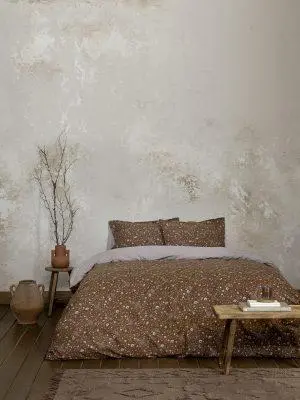 Σετ Παπλωματοθήκη Μονή Φανελένια Nima Home Wildflower 160x240