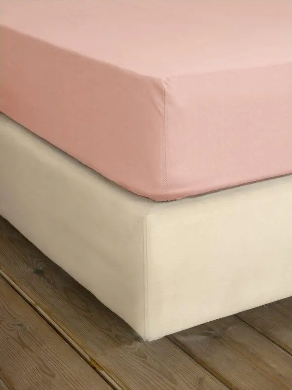 Nima Home Σεντόνι King Size με Λάστιχο Unicolors - Pinkie 180x200+32