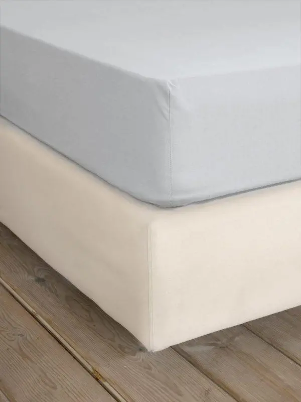 Σεντόνι Υπέρδιπλο με Λάστιχο Nima Home Unicolors Shiny Gray 165x205+35
