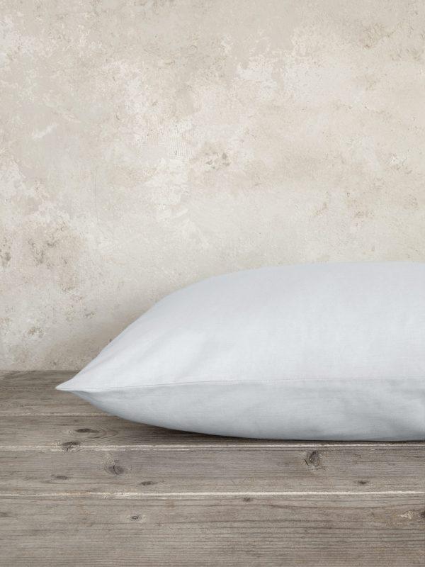Σετ Μαξιλαροθήκες Ύπνου 2τμχ Nima Home Unicolors Shiny Gray 52x72