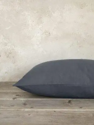 Σετ Μαξιλαροθήκες Ύπνου 2τμχ Nima Home Unicolors Midnight Gray 52x72