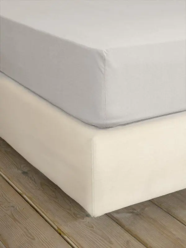 Σεντόνι Υπέρδιπλο με Λάστιχο Nima Home Unicolors Oat Beige 165x205+35