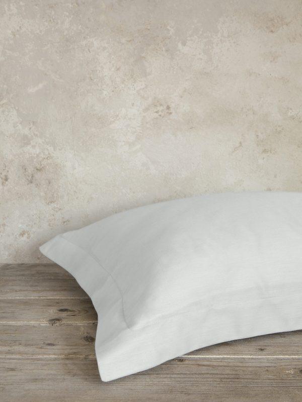 Σετ Μαξιλαροθήκες Ύπνου 2τμχ Βαμβακοσατέν Nima Home Superior Soft Gray 52x72