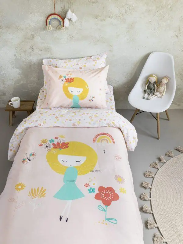 Σετ Παιδική Παπλωματοθήκη Μονή Nima Home Fairy Love Pink 160x240