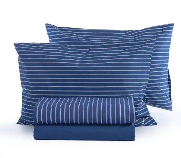 Σετ Σεντόνια Διπλά Περκάλι Nef-Nef Homeware X Nautica Coast True Navy 200x270