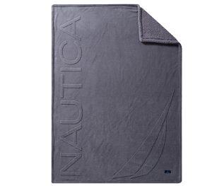 Κουβέρτα Καναπέ Γούνινη Nef-Nef Homeware X Nautica Coast Grey 130x180