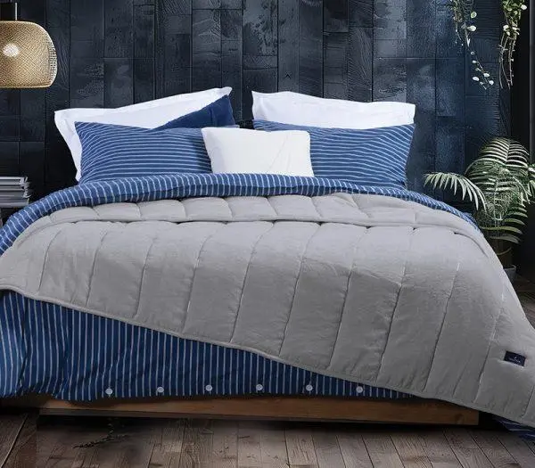 Κουβερτοπάπλωμα Υπέρδιπλο Nef-Nef Homeware X Nautica Coast Grey 240x220