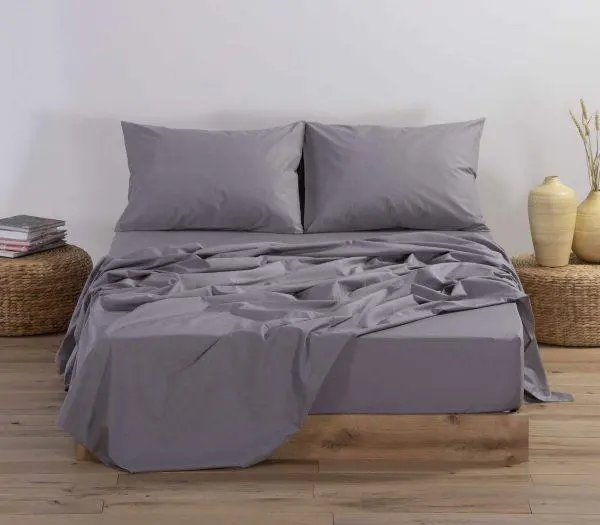 Σεντόνι Μονό Nef-Nef Homeware Basic Light Grey 170x270 Nef-Nef Homeware ΣΕΝΤΟΝΙ ΜΟΝΟ NEF-NEF BASIC LIGHT GREY 170X270