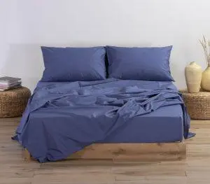 ΣΕΝΤΟΝΙ ΗΜΙΔΙΠΛΟ ΜΕ ΛΑΣΤΙΧΟ NEF-NEF BASIC INDIGO 120Χ200+30