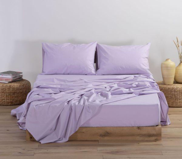 Σεντόνι Μονό Nef-Nef Homeware Basic Lavender 170x270 Nef-Nef Homeware ΣΕΝΤΟΝΙ ΜΟΝΟ NEF-NEF BASIC LAVENDER 170Χ270