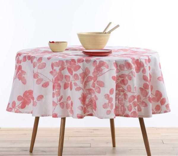 Τραπεζομάντηλο Ροτόντα Nef-Nef Homeware Santika Coral D180 Nef-Nef Homeware SANTIKA CORAL