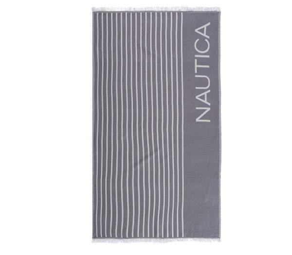 Πετσέτα Θαλάσσης Nef-Nef X Nautica Stripe Grey 90x170