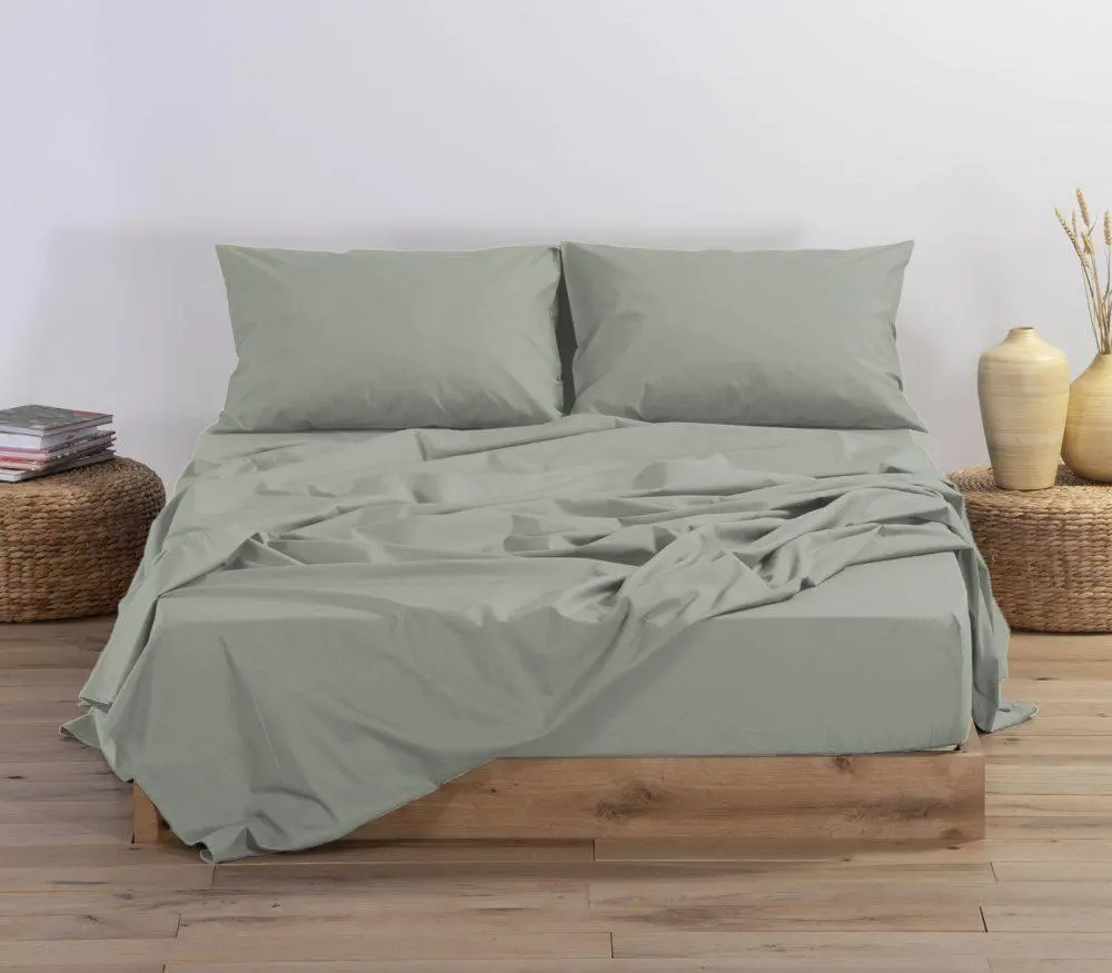 Σεντόνι Υπέρδιπλο με Λάστιχο Nef-Nef Homeware Basic Mint 160x200+30 Nef-Nef Homeware 5205495582382