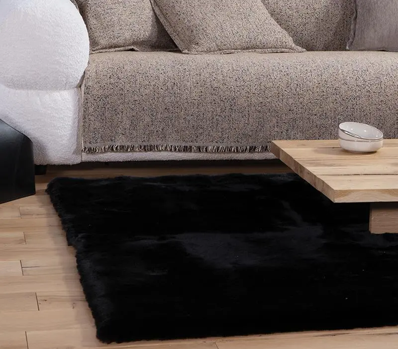 Χαλί Γούνινο Nef-Nef Homeware Estelle Black 150x200 Nef-Nef Homeware Χαλί Γούνινο Nef-Nef Homeware Estelle Black 150x200