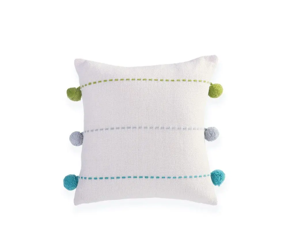 Βρεφικό Διακοσμητικό Μαξιλάρι Nef-Nef Homeware Life Line Aqua/Lime 35x35 Nef-Nef Homeware Βρεφικό Διακοσμητικό Μαξιλάρι Nef-Nef Life Line Aqua/Lime 35x35