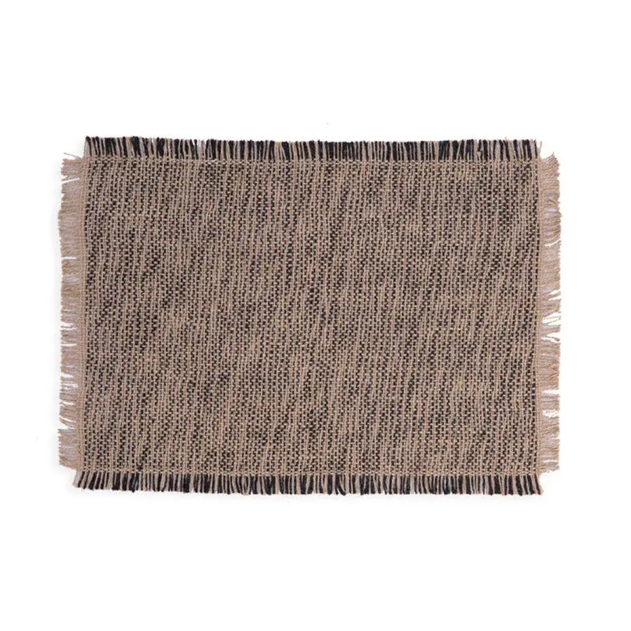 Σουπλά Σετ 2τμχ Γιούτα Nef-Nef Homeware Varis Black 33x48 Nef-Nef Homeware BL 23