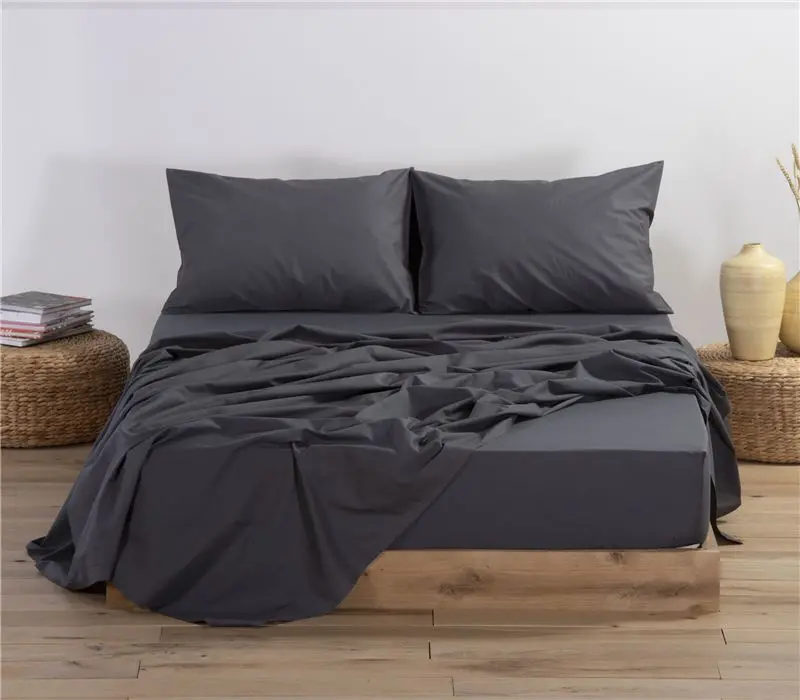 Σεντόνι Διπλό με Λάστιχο Nef-Nef Homeware Basic Dark Grey 140x200+30 Nef-Nef Homeware ΣΕΝΤΟΝΙ ΔΙΠΛΟ ΜΕ ΛΑΣΤΙΧΟ NEF-NEF BASIC DARK GREY 140Χ200+30