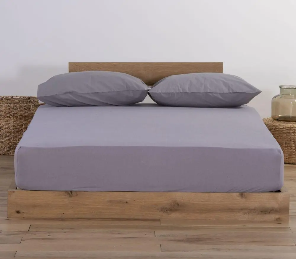 Σεντόνι King Size με Λάστιχο Μακό Nef-Nef Homeware Jersey Light Grey 180x200+35 Nef-Nef Homeware ΣΕΝΤΟΝΙ ΜΑΚΟ ΜΟΝΟ ΜΕ ΛΑΣΤΙΧΟ NEF-NEF JERSEY LIGHT GREY 100x200+30