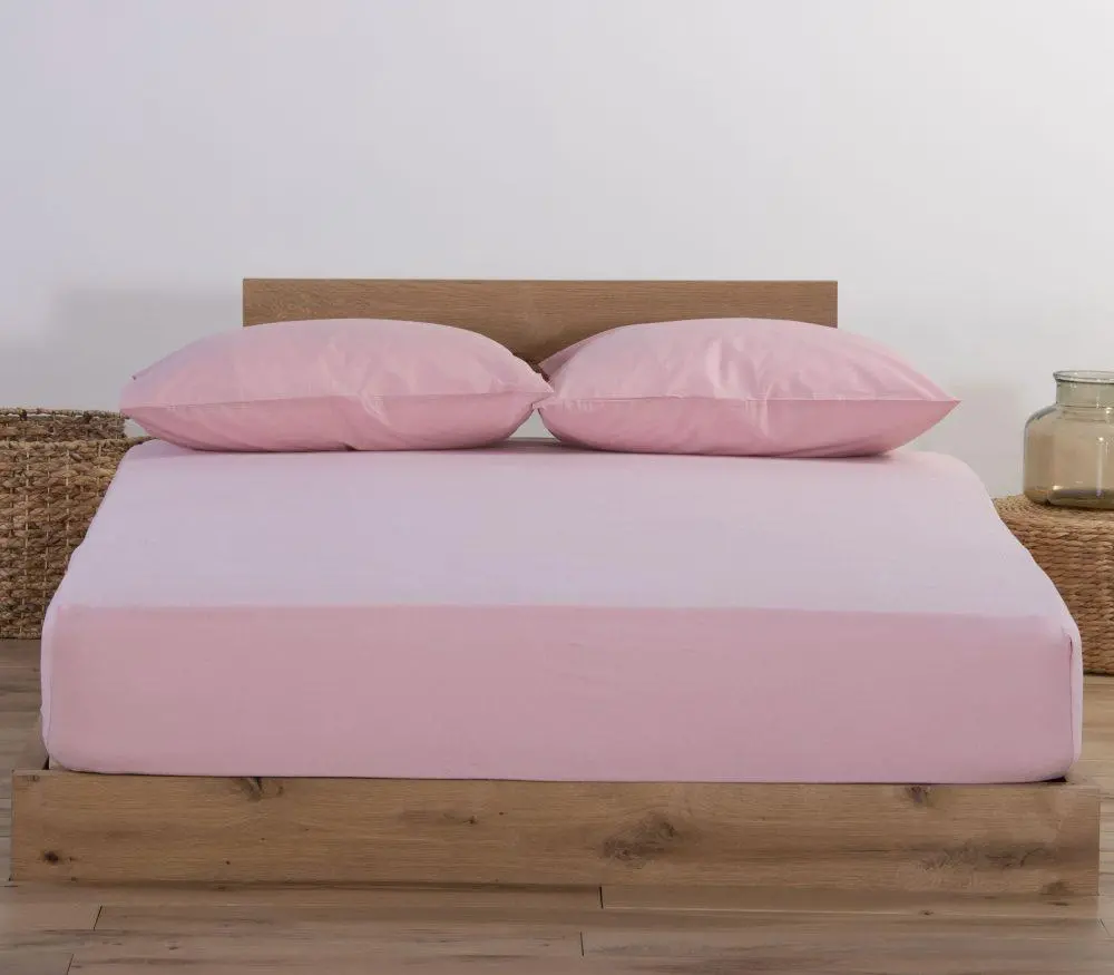 Σεντόνι King Size με Λάστιχο Μακό Nef-Nef Homeware Jersey Pink 180x200+35 Nef-Nef Homeware ΣΕΝΤΟΝΙ ΜΑΚΟ ΜΕ ΛΑΣΤΙΧΟ KING SIZE NEF-NEF JERSEY PINK 180X200+35