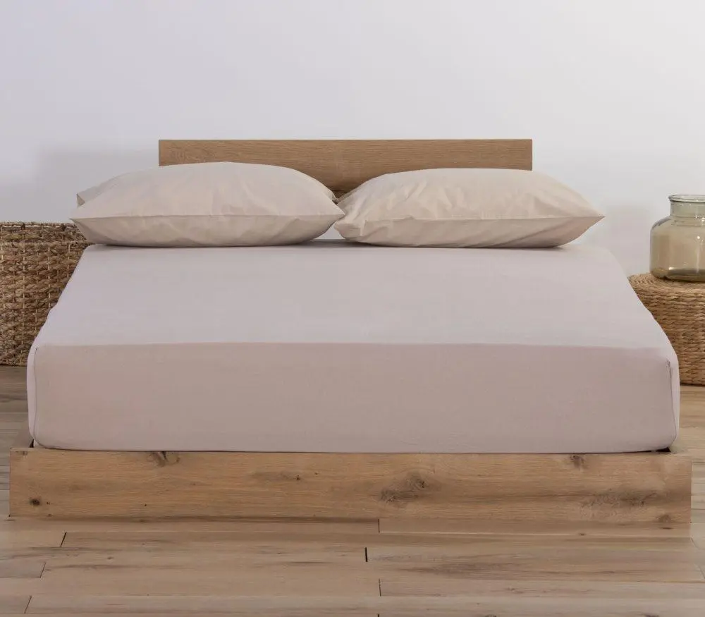 Σεντόνι Διπλό με Λάστιχο Μακό Nef-Nef Homeware Jersey Linen 140x200+30 Nef-Nef Homeware 5205495366081 7683 L