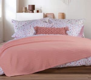 κουβέρτα πικέ υπέρδιπλη nef nef cool salmon (2) (1)