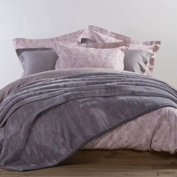 κουβέρτα βελουτέ υπέρδιπλη nef nef loft 22 lgrey 769