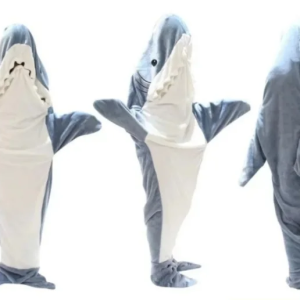 Κουβέρτα Σώματος Καρχαρίας Βελουτέ OikosHomeware Sharky Blue S-XXL