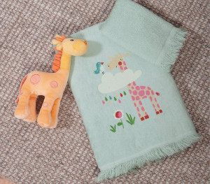 Σετ Παιδικές Πετσέτες 2τμχ Nef-Nef Homeware Sky Is A Zoo Mint