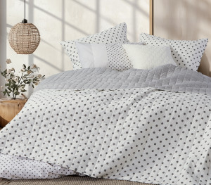 Κουβερλί Μονό Τυπωτό Nef-Nef Homeware Smart Line Donter Grey 180×240