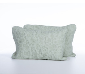 Σετ Μαξιλαροθήκες Καπιτονέ 2τμχ Βαμβακερές Nef-Nef Homeware Zinovia Mint 52x72