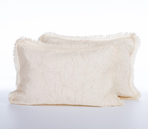 Σετ Μαξιλαροθήκες Καπιτονέ 2τμχ Βαμβακερές Nef-Nef Homeware Jamal Ecru 52×72