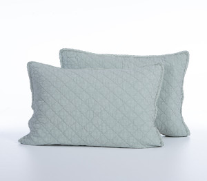 Σετ Μαξιλαροθήκες Καπιτονέ 2τμχ Βαμβακερές Nef-Nef Homeware Serenity Brunno Mint 52x72