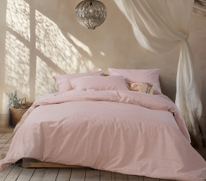 Σετ Παπλωματοθήκη Υπέρδιπλη Περκάλι Nef-Nef Homeware Serenity Sissy Rose 240×230