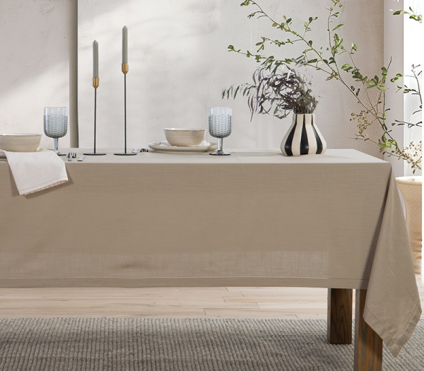 Τραπεζομάντηλο Nef-Nef Homeware Steady Beige 150x250 Nef-Nef Homeware Τραπεζομάντηλο Nef-Nef Homeware Steady Beige 150x250