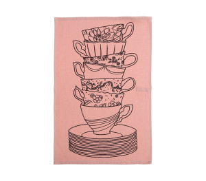 Ποτηρόπανο Nef-Nef Homeware My Cup Of Tea English Rose 40x60