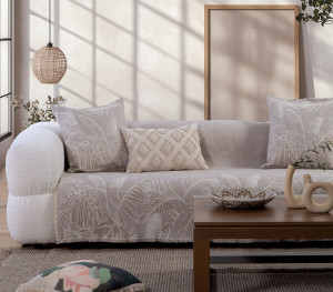 Ριχτάρι Διθέσιου Καναπέ Nef-Nef Homeware Grow Beige 170x250