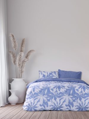 Kocoon Home Κουβερλί Μονό Βαμβακερό – Raellia Blue 160×245