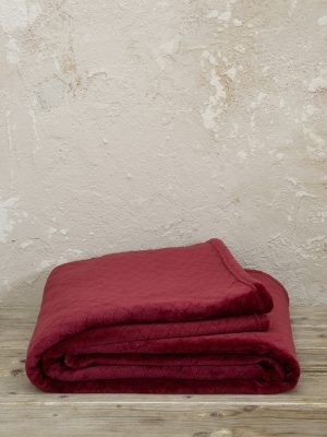 Kocoon Home Ριχτάρι Jacquard 180x250 - Cosy Bordeaux