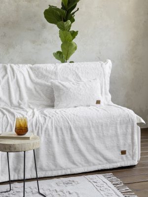 Nima Home Κουβέρτα καναπέ 130x170 - Velure Cream