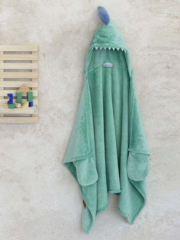Βρεφική Κάπα με Κουκούλα Fleece Nima Home Sharky 70x120 Nima Home Βρεφική Κάπα με Κουκούλα Fleece Nima Home Sharky 70x120