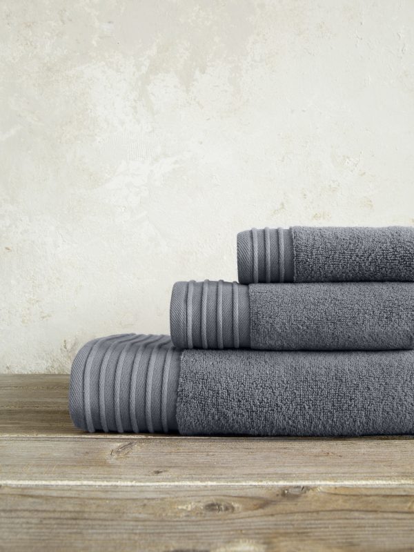 Πετσέτα Προσώπου 500gr/m2 Nima Home Feel Fresh Night Gray 50x100