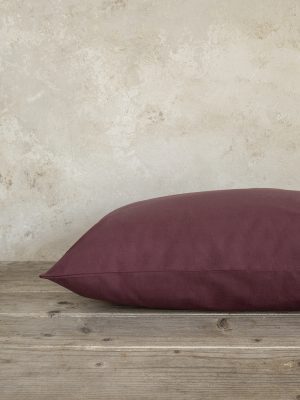 Σετ Μαξιλαροθήκες Ύπνου 2τμχ Nima Home Unicolors Deep Bordeaux 52x72