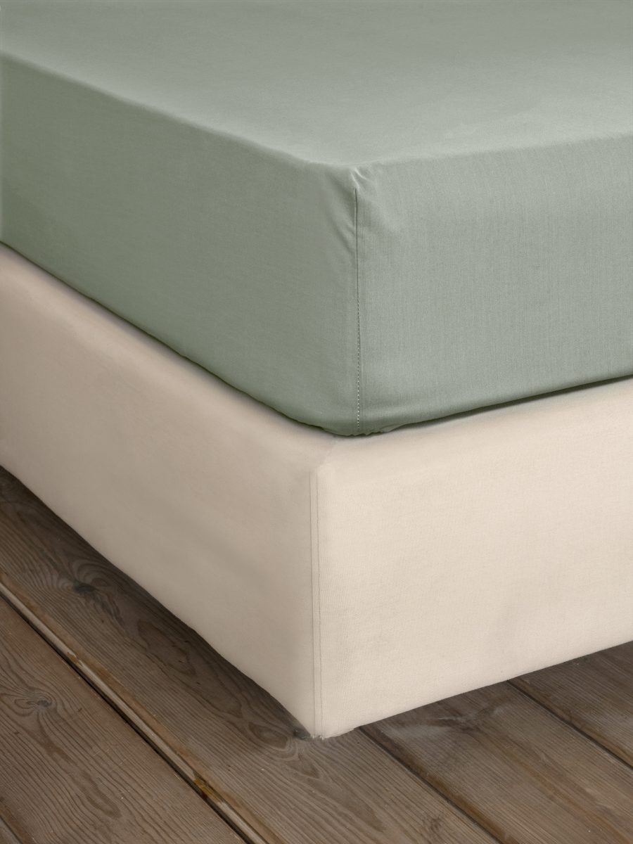 Σεντόνι King Size με Λάστιχο Nima Home Unicolors Rock Green 185x205+35 Nima Home Σεντόνι King Size με Λάστιχο Nima Home Unicolors Rock Green 185x205+35
